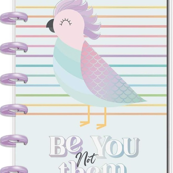 The Happy Planner Striped Notebook with Pink Discs - Picture 4 of 4